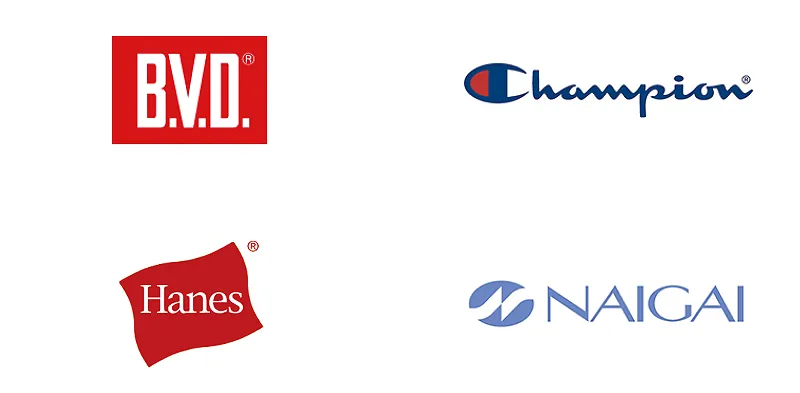 B.V.D. / Champion / Hanes / NAIGAI